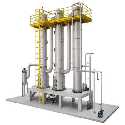 Modular Vertikal Jatuh Film Evaporator Cepat Tanggapan PLC Film Tipe Evaporator
